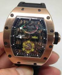 Replica Richard Mille RM 036 gold case black shadow Men Watch Replica Richard Mille RM 036 gold case black shadow Men Watch